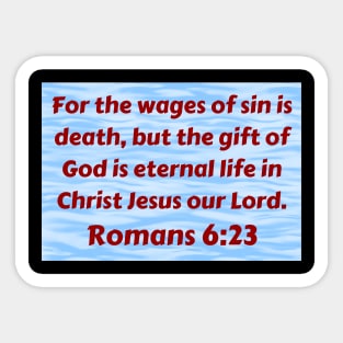 Bible Verse Romans 6:23 Sticker